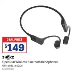 Officeworks Shokz OpenRun Wireless Bluetooth Headphones offer