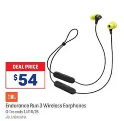 Officeworks JBL Endurance Run 3 Wireless Earphones offer