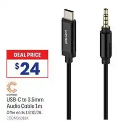 Officeworks corneol USB-C to 3.5mm Audio Cable offer