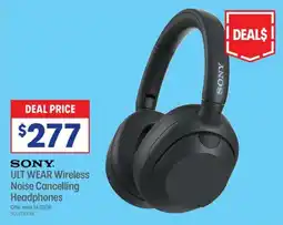 Officeworks Sony Ult Wear Wireless Noise Cancelling Headphones offer