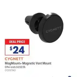 Officeworks Cygnett MagMount+ Magnetic Vent Mount offer