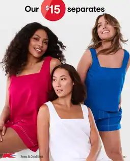 Kmart Kmart $15 separates offer