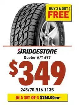 Bob Jane T-Marts Bridgestone Dueler A/T 697 offer