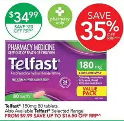 Terry White Telfast* 180mg offer