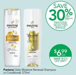 Terry White Pantene Daily Moisture Renewal Shampoo or Conditioner offer