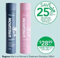 Terry White Regrow Men's or Women's Treatment Shampoo offer