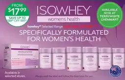 Terry White Isowhey women's health offer