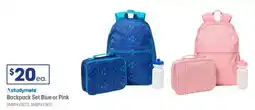 Officeworks studymate Backpack Set Blue or Pink offer