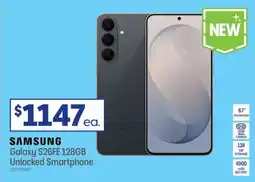 Officeworks Samsung Galaxy S26FE 128GB Unlocked Smartphone offer