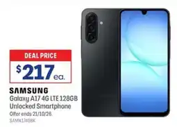 Officeworks Samsung Galaxy A17 4G LTE 128GB offer