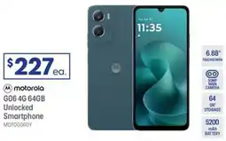Officeworks motorola G06 4G 64GB Unlocked Smartphone offer