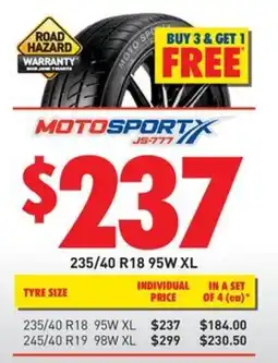 Bob Jane T-Marts MotoSportX JS-777 offer