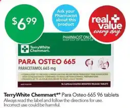 Terry White TerryWhite Chemmart Para Osteo 665 offer