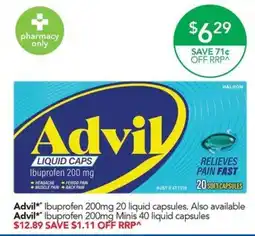 Terry White Advil Liquid Caps offer