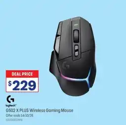 Officeworks Logitech G502 X PLUS Wireless Gaming Mouse offer