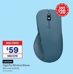 Officeworks Lenovo Yoga Pro Wireless Mouse offer