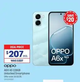 Officeworks OPPO A6X 4G 128GB offer