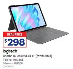 Officeworks logitech Combo Touch iPad Air 11" offer