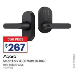 Officeworks Aqara Smart Lock U300 Matte DL-D02E offer