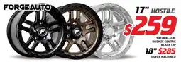 Bob Jane T-Marts Forgeauto 17" Hostile offer