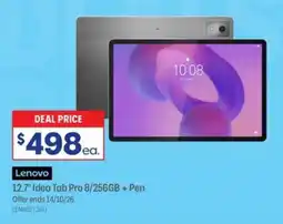 Officeworks Lenovo 12.7" Idea Tab Pro 8/256GB + Pen offer