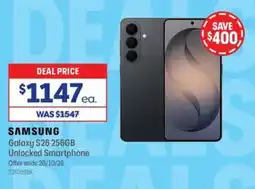 Officeworks Samsung Galaxy S26 256GB Unlocked Smartphone offer