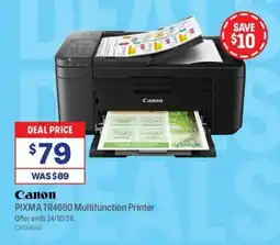 Officeworks Canon PIXMA TR4660 Multifunction Printer offer