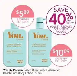 Terry White You By Redwin Beach Bum Body Cleanser or Beach Bum Body Lotion offer