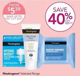 Terry White Neutrogena Ultra Sheer Face Lotion sunscreen offer