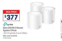 Officeworks tp-link Deco X50 Wi-Fi Router offer