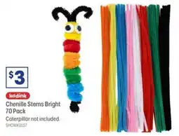 Officeworks kadink Chenille Stems Bright offer