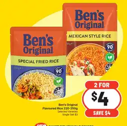 Supa Valu Ben's Original Flavoured Rice offer