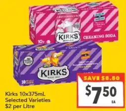 Supa Valu Kirks Selected Varieties offer