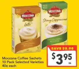 Supa Valu Moccona Coffee Sachets 10 Pack Selected Varieties offer
