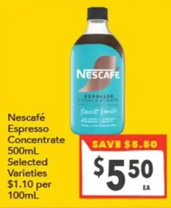 Nescafe Espresso Concentrate