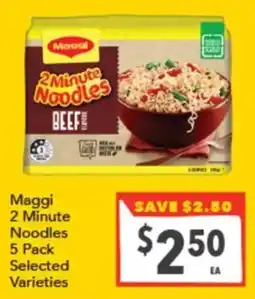 Supa Valu Maggi 2 Minute Noodles offer