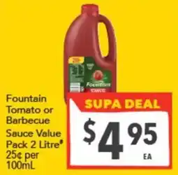 Supa Valu Fountain Tomato Sauce offer