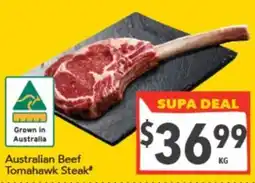 Supa Valu Australian Beef Tomahawk Steak offer