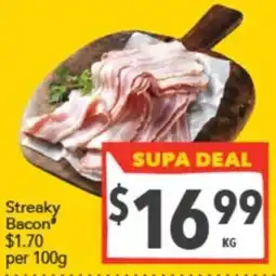 Supa Valu Streaky Bacon offer