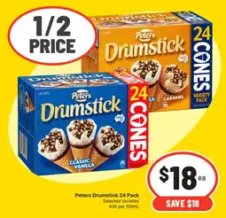Supa Valu Peters Drumstick 24 Pack Selected Varieties offer