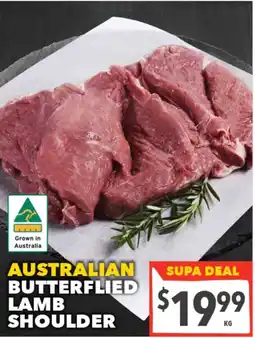 Supa Valu Australian Butterflyed Lamb Shoulder offer