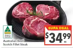 Supa Valu Australian Beef Scotch Fillet Steak offer
