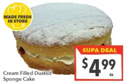Supa Valu Cream Filled Dusted Sponge Cake offer