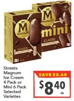 Supa Valu Streets Magnum Ice Cream offer
