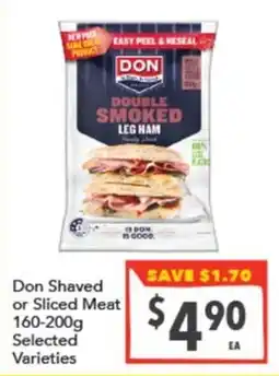 Supa Valu Don Shaved or Sliced Meat offer