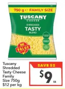 Supa Valu Tuscany Shredded Tasty Cheese offer
