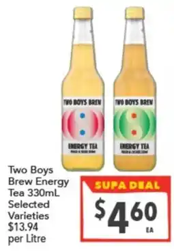 Supa Valu Two Boys Brew Energy Tea offer