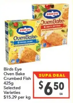 Supa Valu Birds Eye Oven Bake Crumbed Fish offer