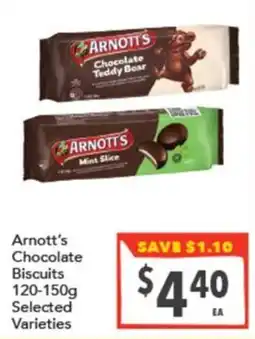Supa Valu Arnott's Chocolate Biscuits Selected Varieties offer