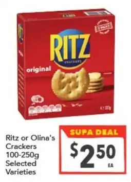 Supa Valu Ritz Crackers offer